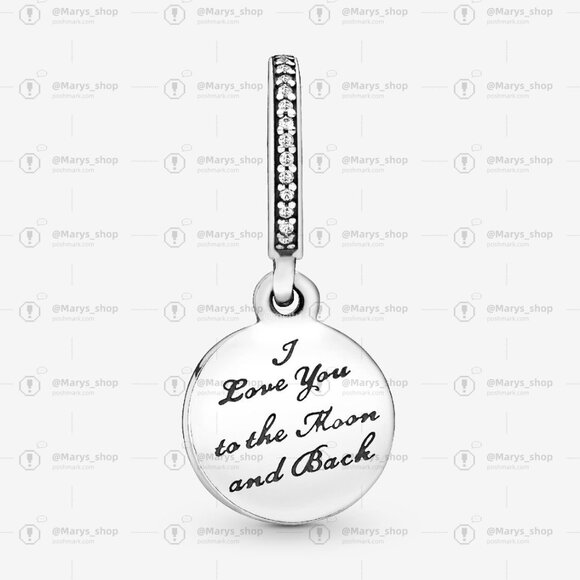 Pandora Moon & Blue Sky Dangle Charm - Picture 2 of 6